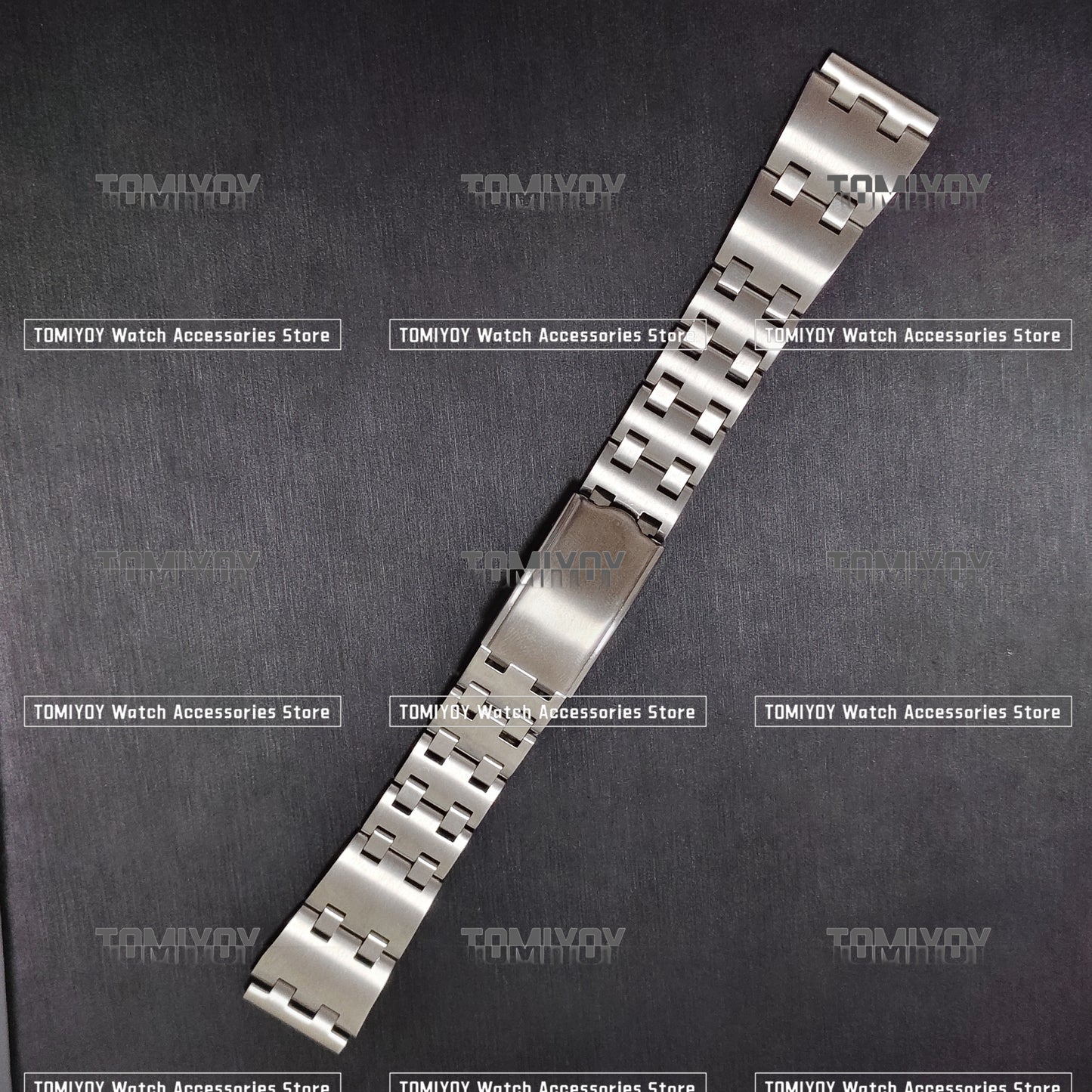 19MM Vintage All Brush Flat End Silver Stainless Steel Watch Band Fit For S-K-X6139 6138 Watch