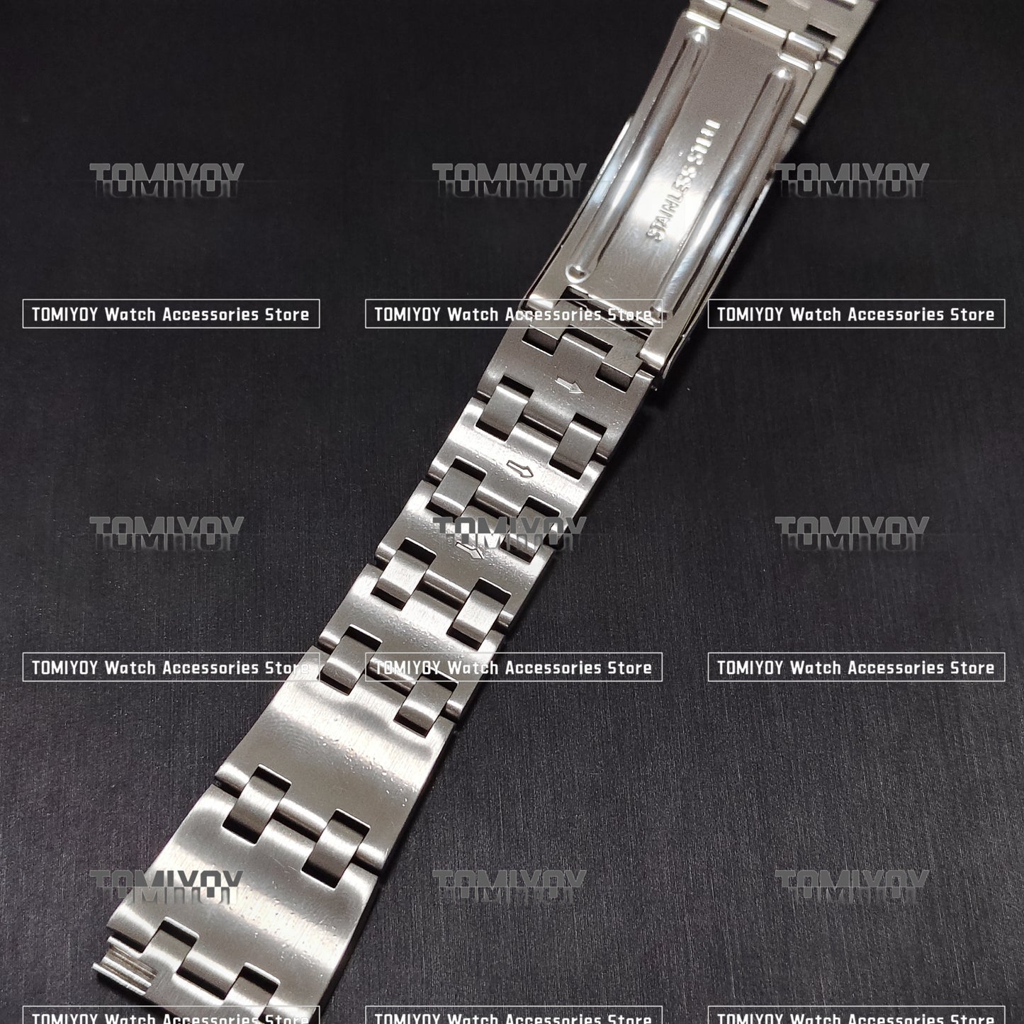 19MM Vintage All Brush Flat End Silver Stainless Steel Watch Band Fit For S-K-X6139 6138 Watch