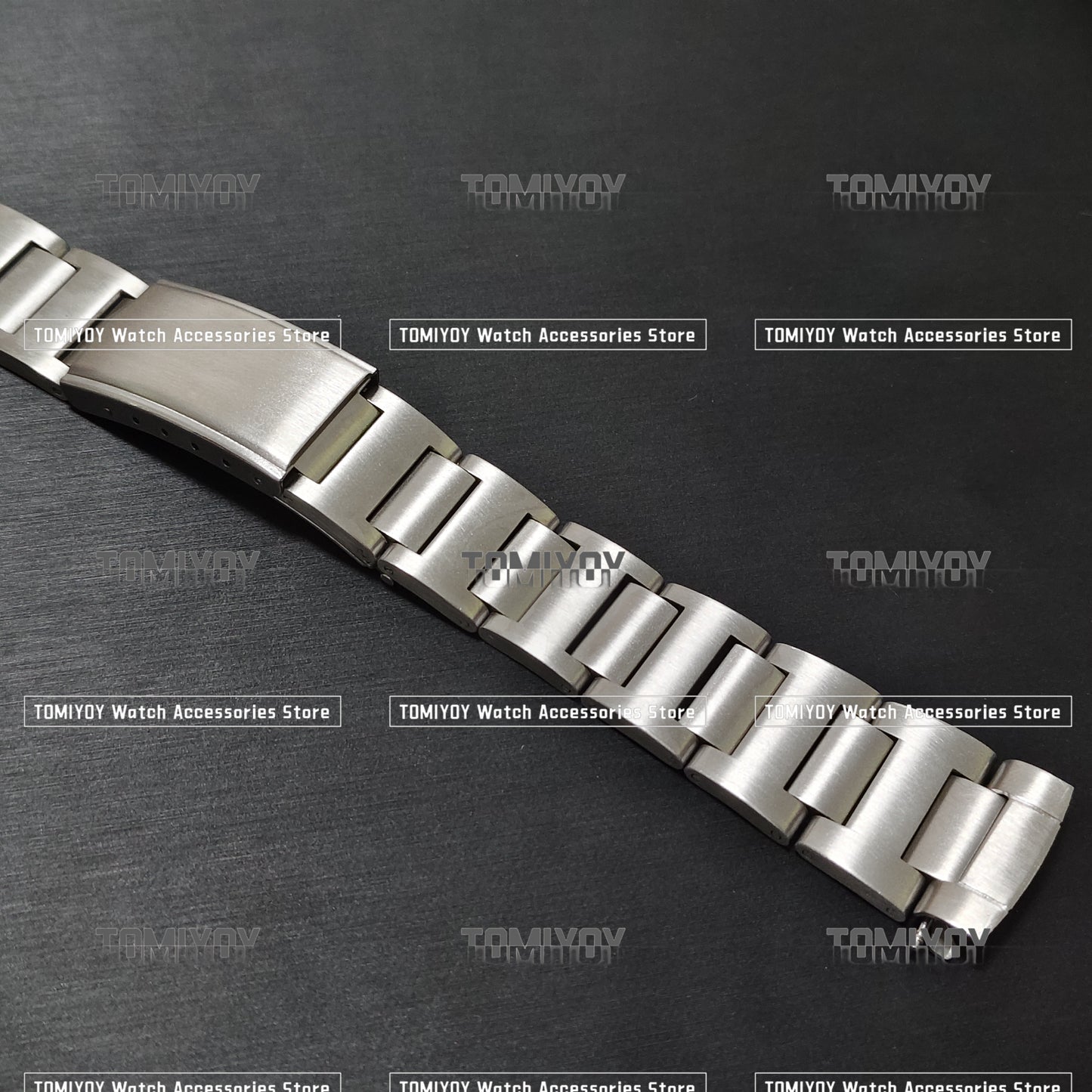 19MM Curved End Stainless Steel Solid Watch Band Fit For S-K-X 6139 6138 Watch