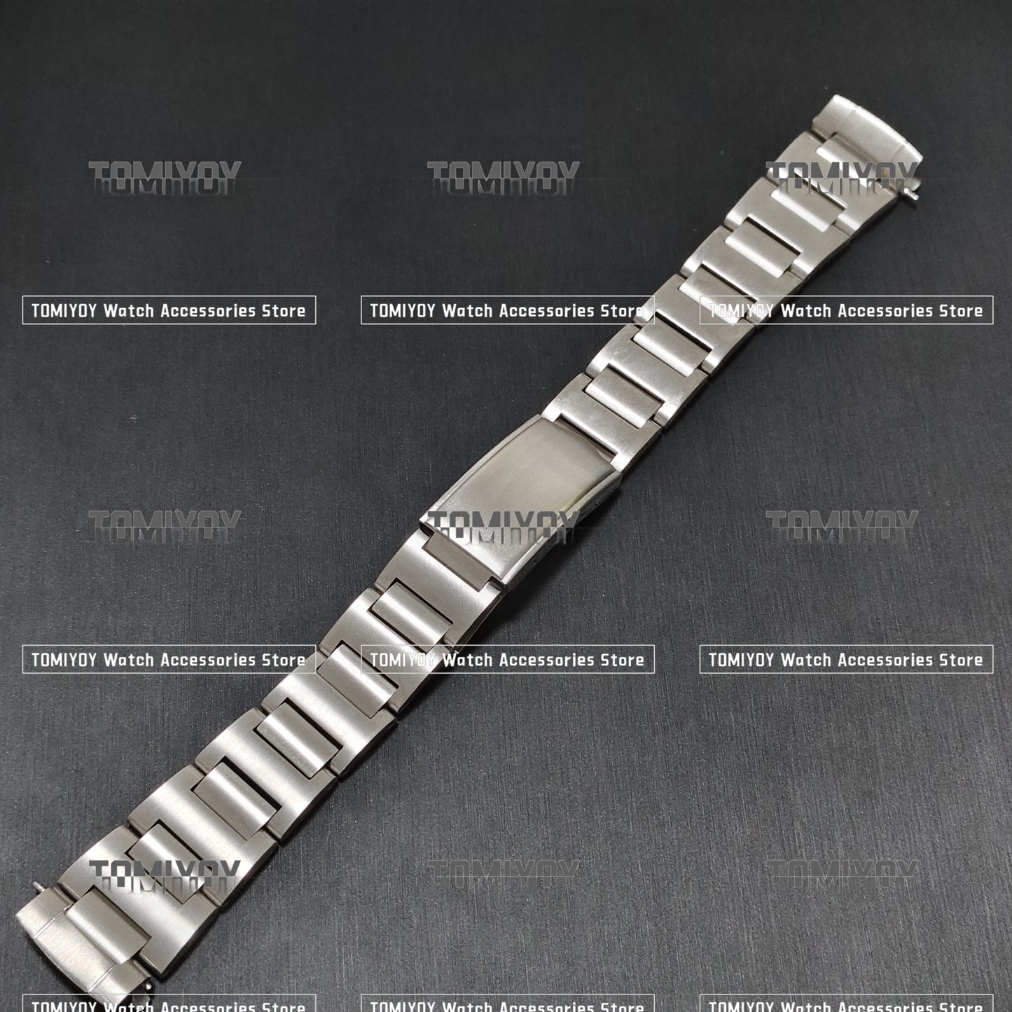 19MM Curved End Stainless Steel Solid Watch Band Fit For S-K-X 6139 6138 Watch