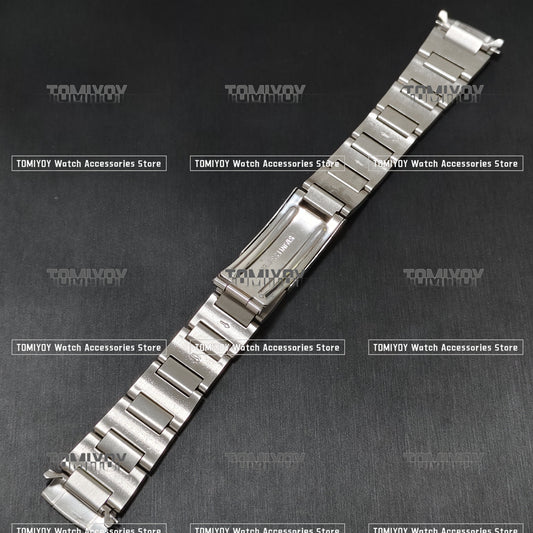 19MM Curved End Stainless Steel Solid Watch Band Fit For S-K-X 6139 6138 Watch