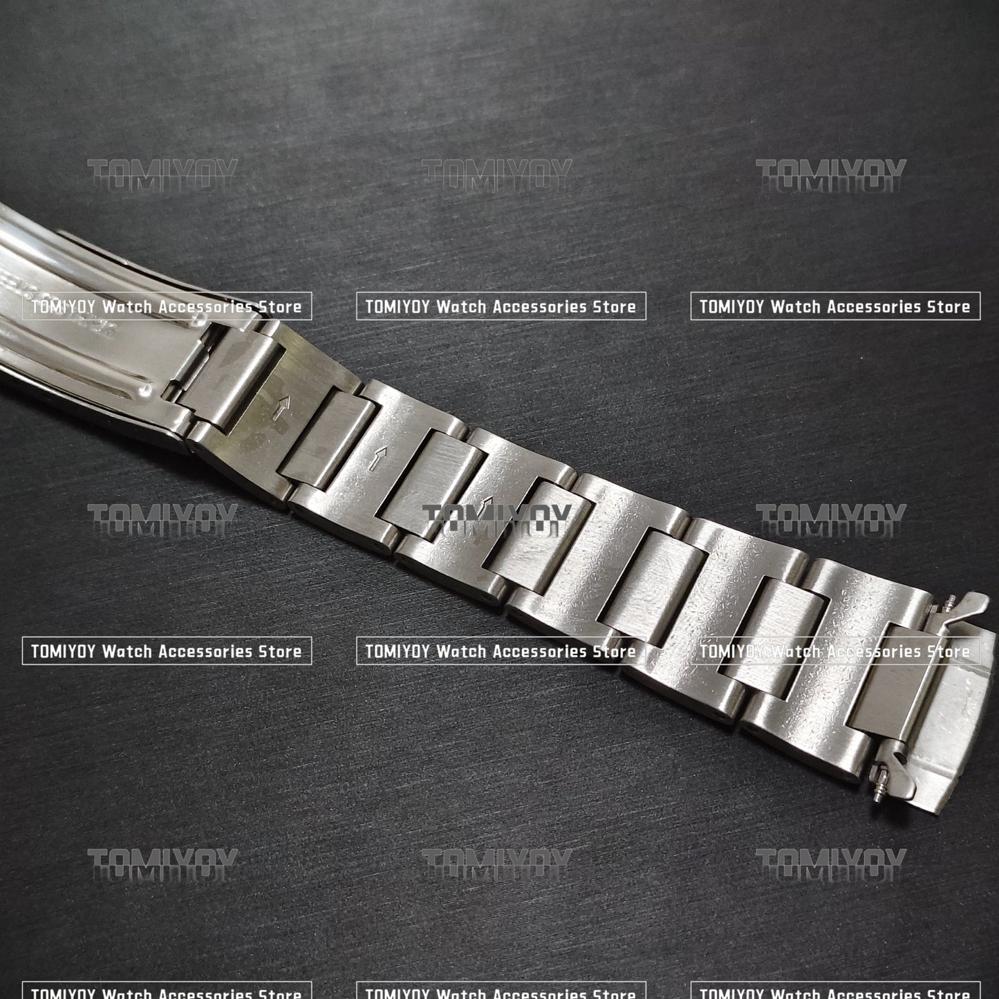 19MM Curved End Stainless Steel Solid Watch Band Fit For S-K-X 6139 6138 Watch