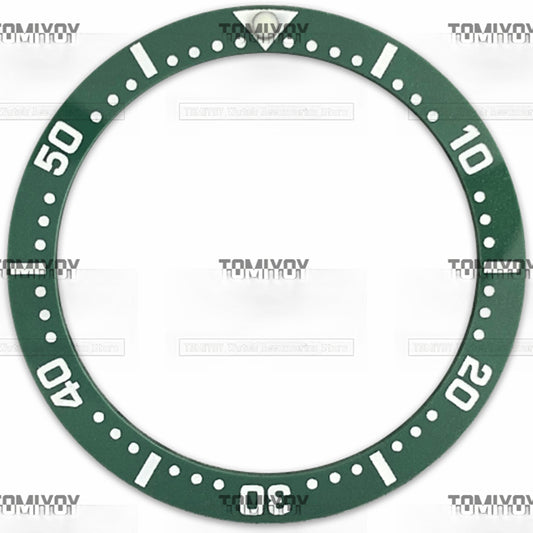 33.7MM Green Black Blue Ceramic Flat Watch Bezel Insert Fit For S-K-X Mechanical Wristwatch