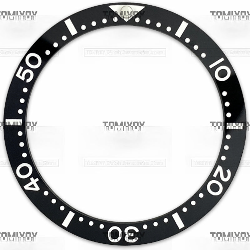 33.7MM Green Black Blue Ceramic Flat Watch Bezel Insert Fit For S-K-X Mechanical Wristwatch