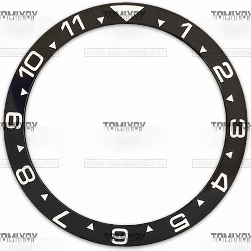 38MM Green Blue Red Black 12H Ceramics flat Bezel Insert Fit For S-K-X Mechanical Wristwatch