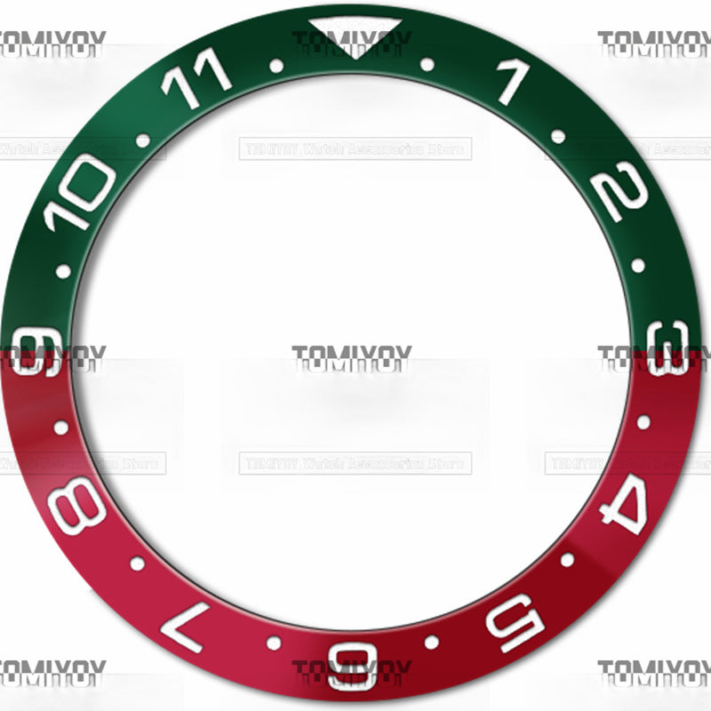 38MM Aluminum Sloped Watch Bezel Insert Fit For S-K-X 007 005 Mechanical Wristwatch