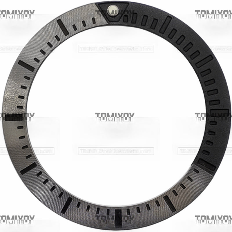 37.2MM Black Red Silver Blue Green Grey Aluminum Watch Bezel Insert Fit For S-K-X007 Mechanical Wristwatch