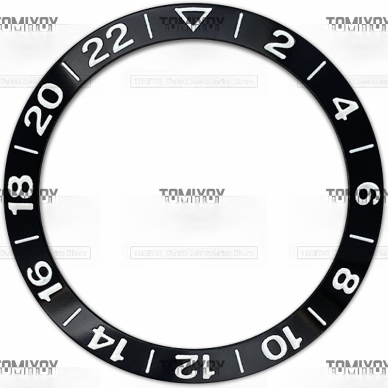38MM Green Yellow Black Sliver Aluminium Sloped Watch Bezel Insert Fit For S-K-X Mechanical Wristwatch