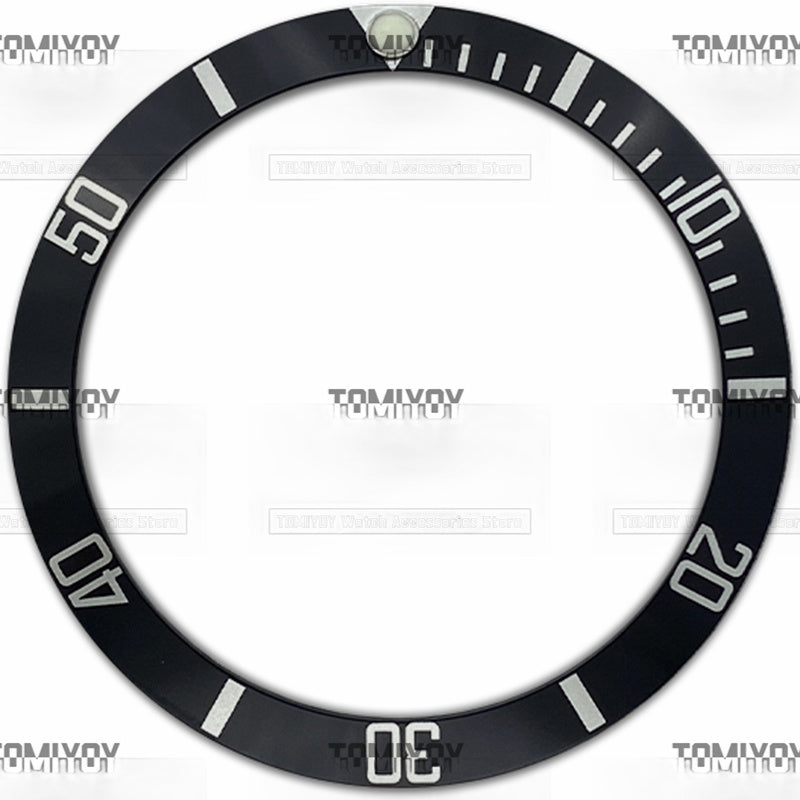 38MM Black Blue Green Aluminum Sloped Watch Bezel Insert Fit For Old R-L-X Sub Mechanical Wristwatch
