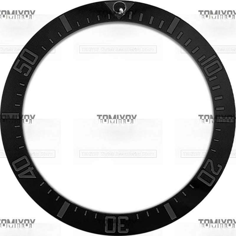 38MM Black Blue Green Ceramic Sloped Watch Bezel Insert Fit For R-L-X SUB SEA Mechanical Wristwatch