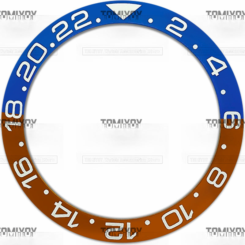 38MM Ceramic Sloped Watch Bezel Insert Fit For R-L-X Mechanical Wristwatch