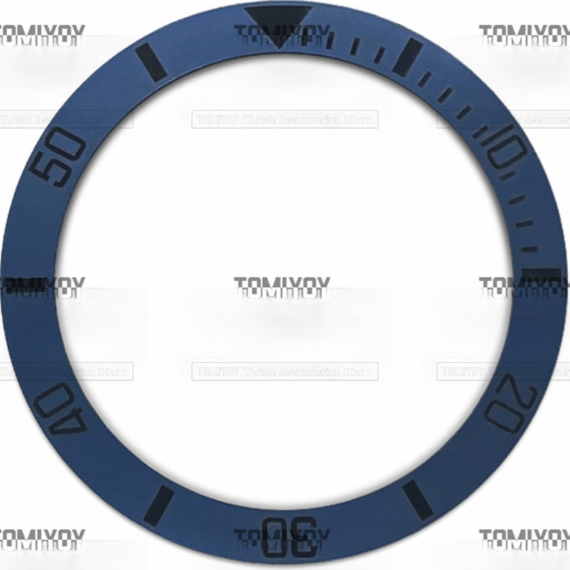 38MM Black Blue Gold Frosting Ceramics Sloped Watch Bezel Insert Fit For R-L-X SUB Mechanical Wristwatch