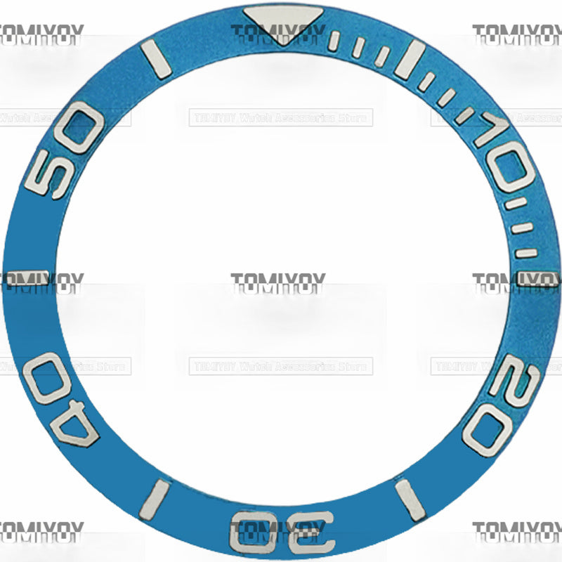 38MM Aluminum Sloped Watch Bezel Insert Fit For R-L-X YM Mechanical Wristwatch