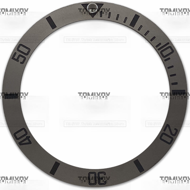 38MM Gold Rose Gold Blue Black Frosting Ceramics Sloped Watch Bezel Insert Fit For R-L-X SUB Mechanical watch