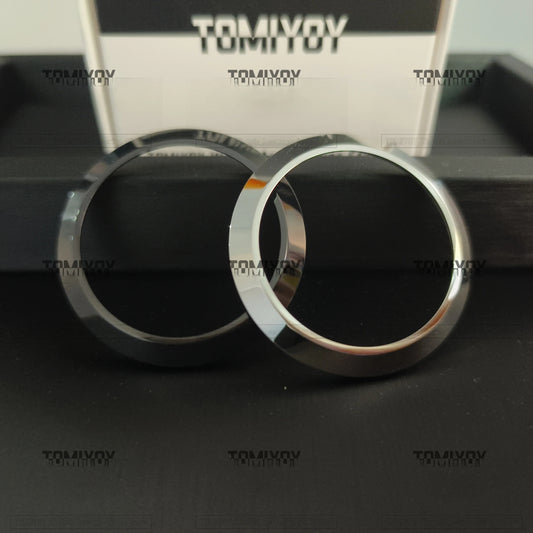 316L Black Silver Stainless Steel Shiny Brushed Polish Watch Bezel Fit For S-K-X007 Watch