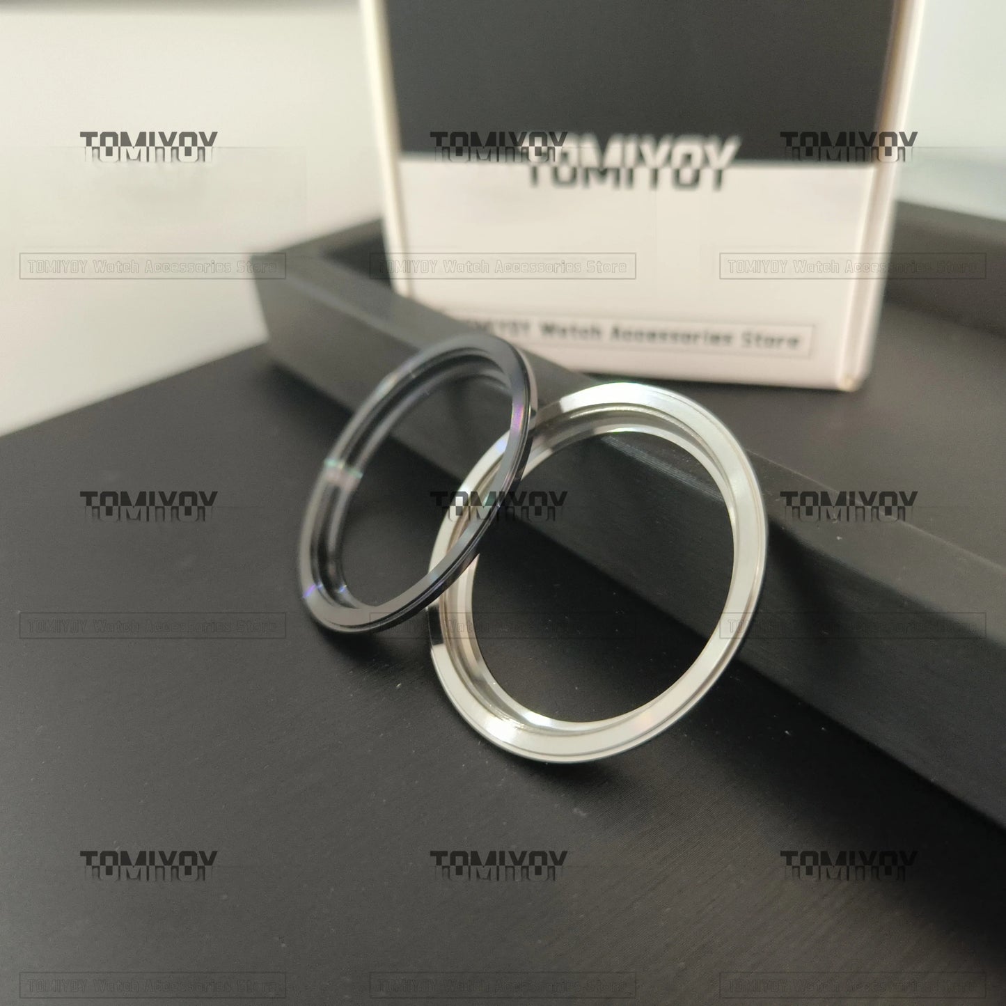 316L Black Silver Stainless Steel Shiny Brushed Polish Watch Bezel Fit For S-K-X007 Watch