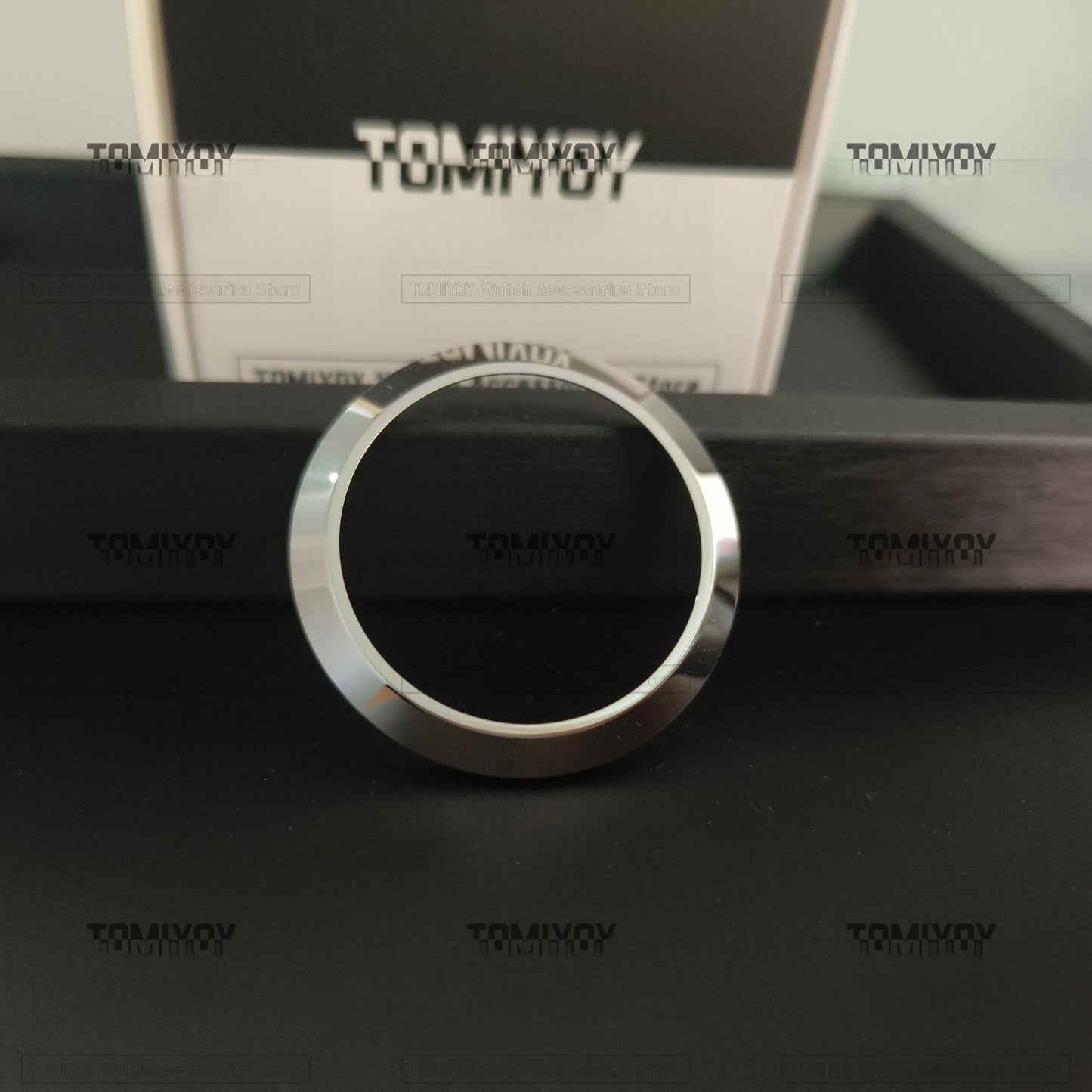 316L Black Silver Stainless Steel Shiny Brushed Polish Watch Bezel Fit For S-K-X007 Watch