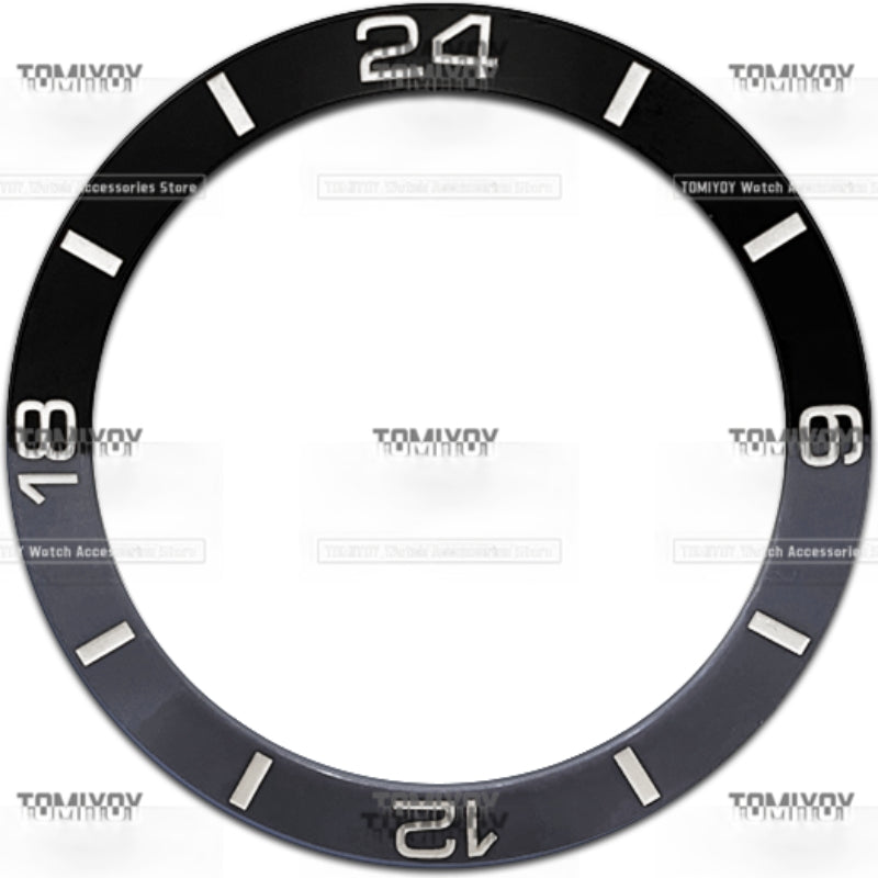 38MM Color Block Ceramic Watch Bezel Insert Fit For 40MM Men's Mechanical Wristwatch