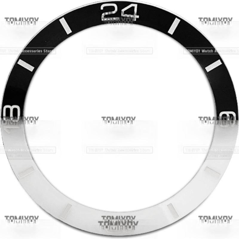 38MM Color Block Ceramic Watch Bezel Insert Fit For 40MM Men's Mechanical Wristwatch