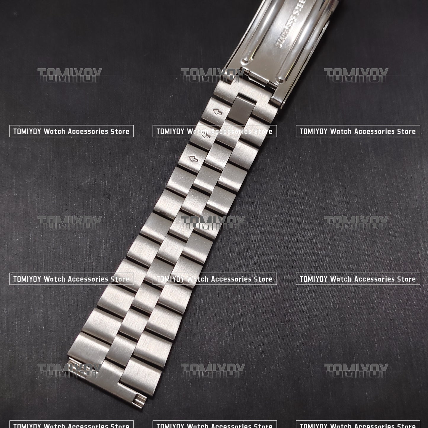 Vintage All Brush 19MM Flat End Silver Stainless Steel Solid Watch Band Fit For S-K-X 6139 6138 Watch
