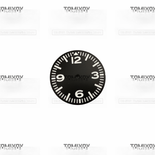 28.5mm Green Luminous Black Watch Dial Fit For NH35 NH36 7S26 4R Movement S-K-X007 Diving Watch