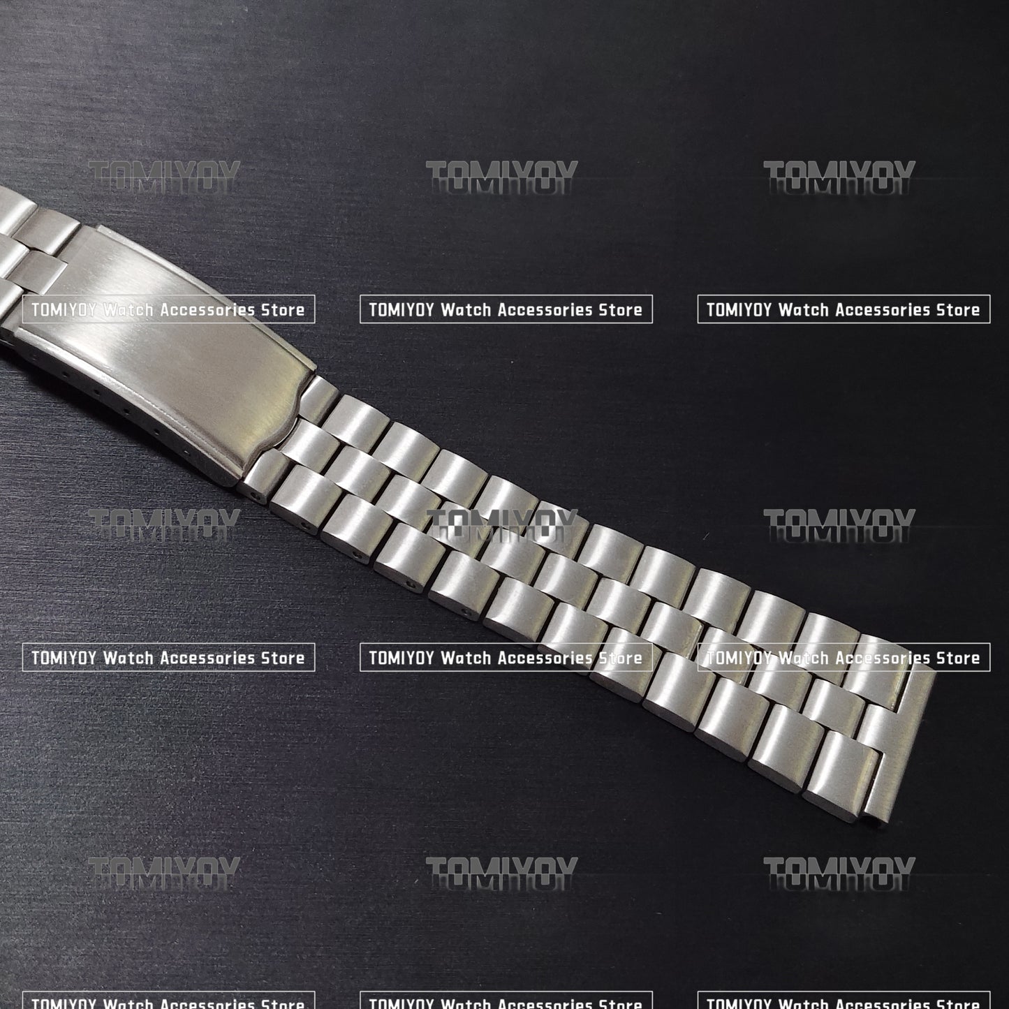 Vintage All Brush 19MM Flat End Silver Stainless Steel Solid Watch Band Fit For S-K-X 6139 6138 Watch