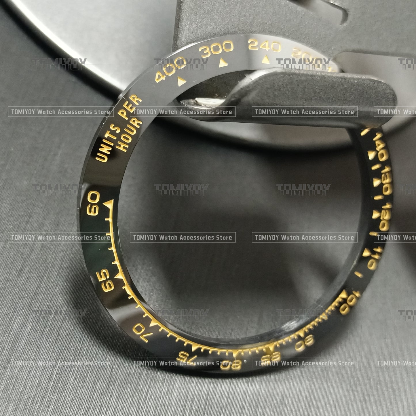 39.3*31.3MM Silver Black Brown stainless steel/ceramic Bezel insert Fit for R-LX D-T-N watch
