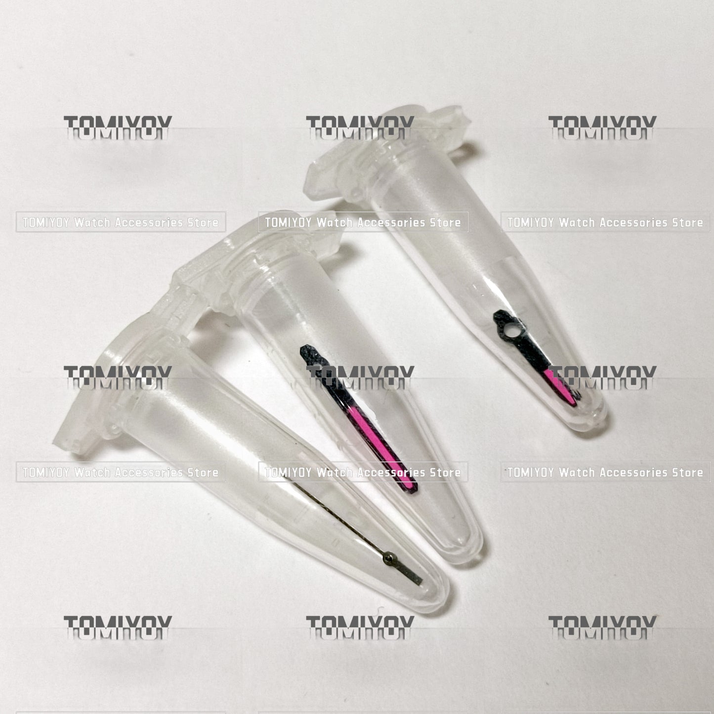 Brushed Matt Black Pink watch hands with BGW9 Luminous Fit For S NH35 NH36 Series 7S35 4R35 Movement