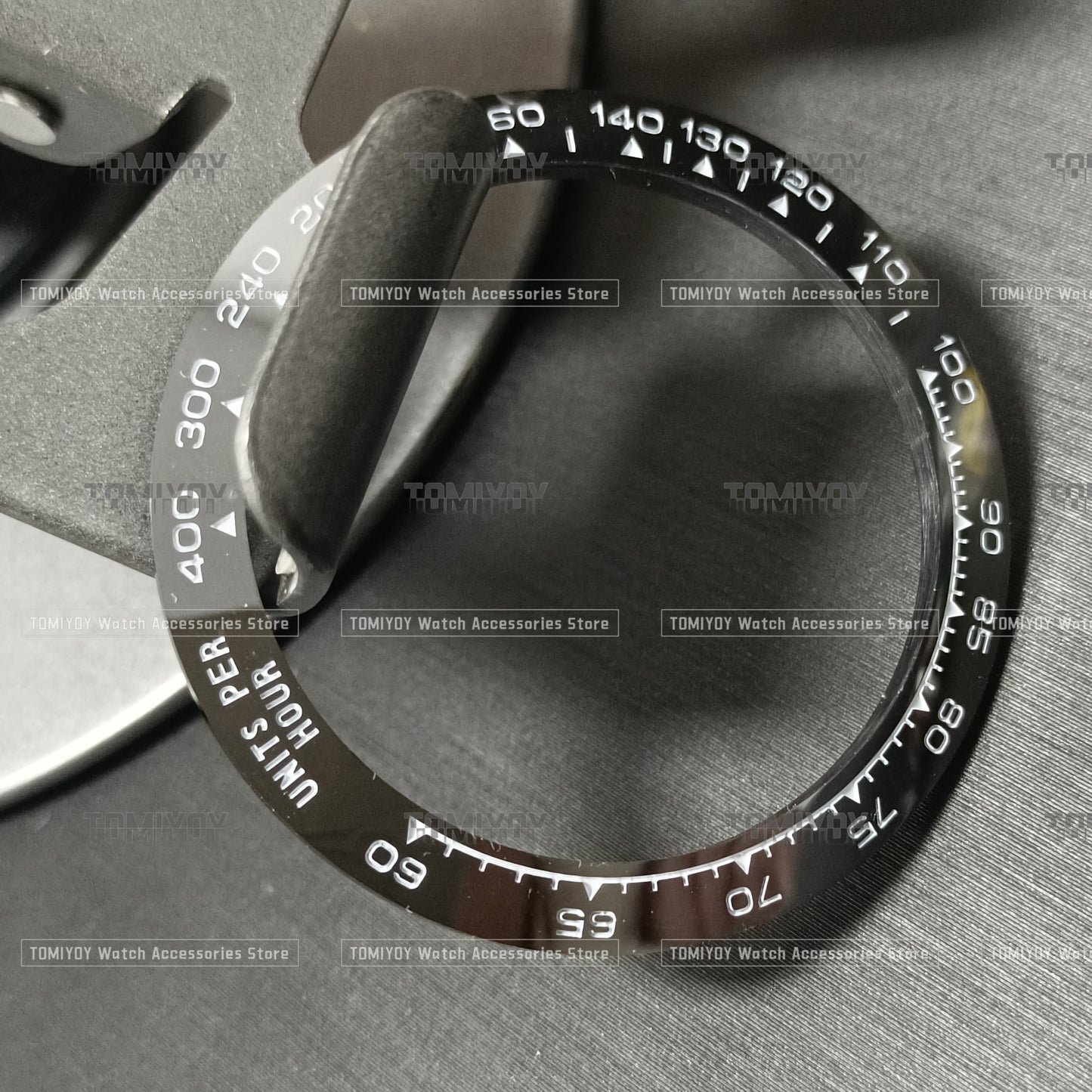 39.3*31.3MM Silver Black Brown stainless steel/ceramic Bezel insert Fit for R-LX D-T-N watch