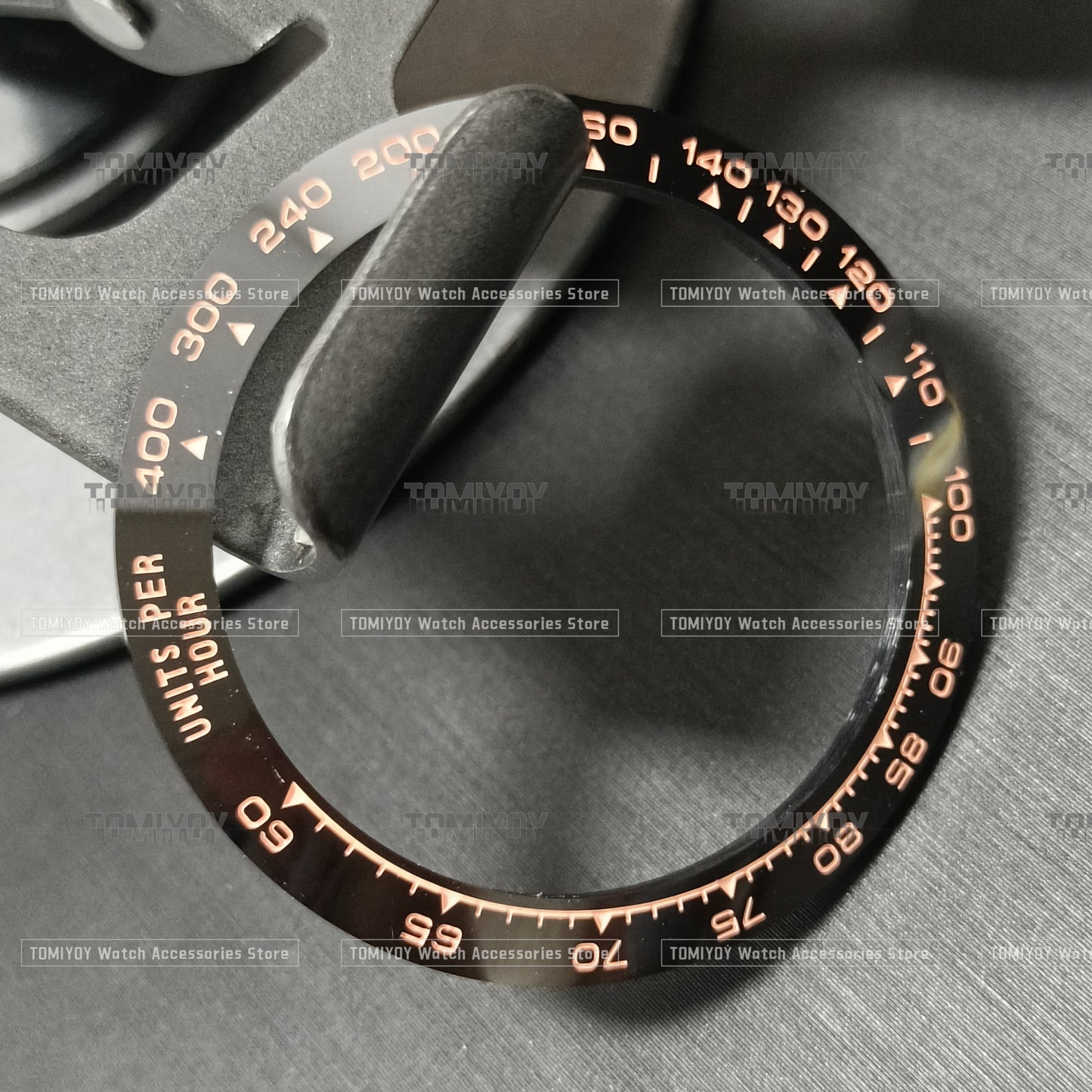 39.3*31.3MM Silver Black Brown stainless steel/ceramic Bezel insert Fit for R-LX D-T-N watch