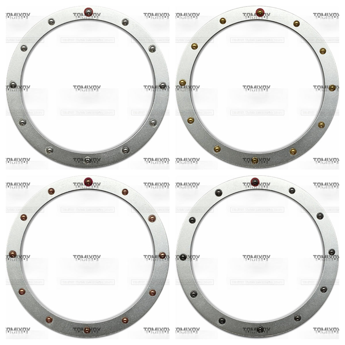 38MM Sliver Gold Rose Gold Black Convex Bead Aluminium Flat  Watch Bezel Insert Fit For S-K-X Mechanical Wristwatch