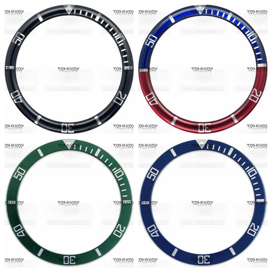 39MM Option B Resin Flat Watch Bezel Insert Fit For S-K-X Mechanical Wristwatch