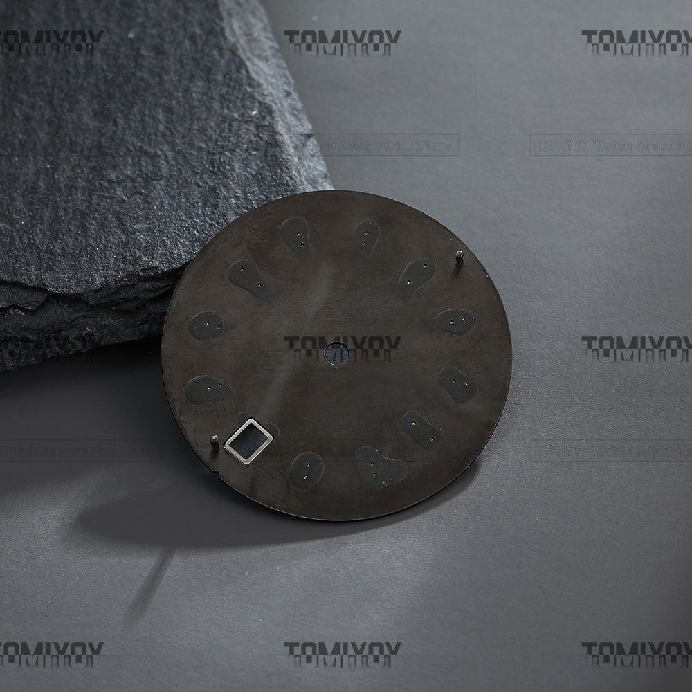 Mod White 28.5mm C3 Green luminous Watch Dial Fit For S-K-X6105 007 Automatic Movement