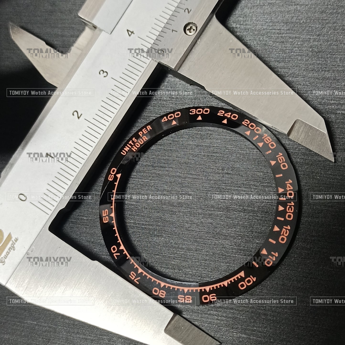 39.3*31.3MM Silver Black Brown stainless steel/ceramic Bezel insert Fit for R-LX D-T-N watch