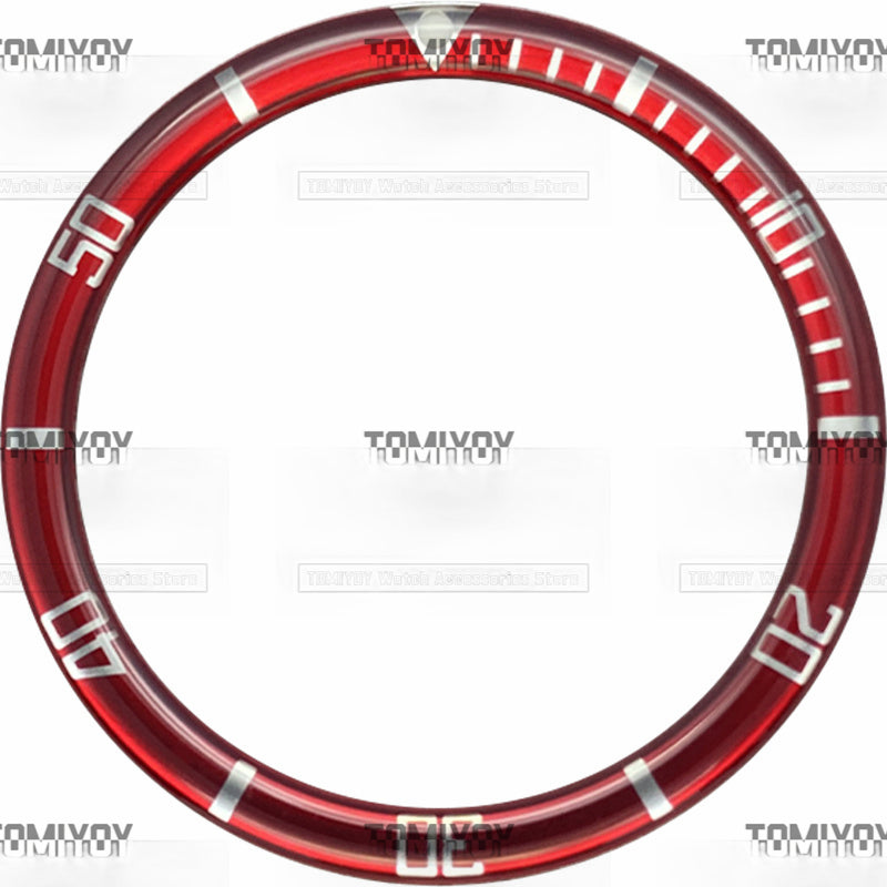 39MM Option B Resin Flat Watch Bezel Insert Fit For S-K-X Mechanical Wristwatch