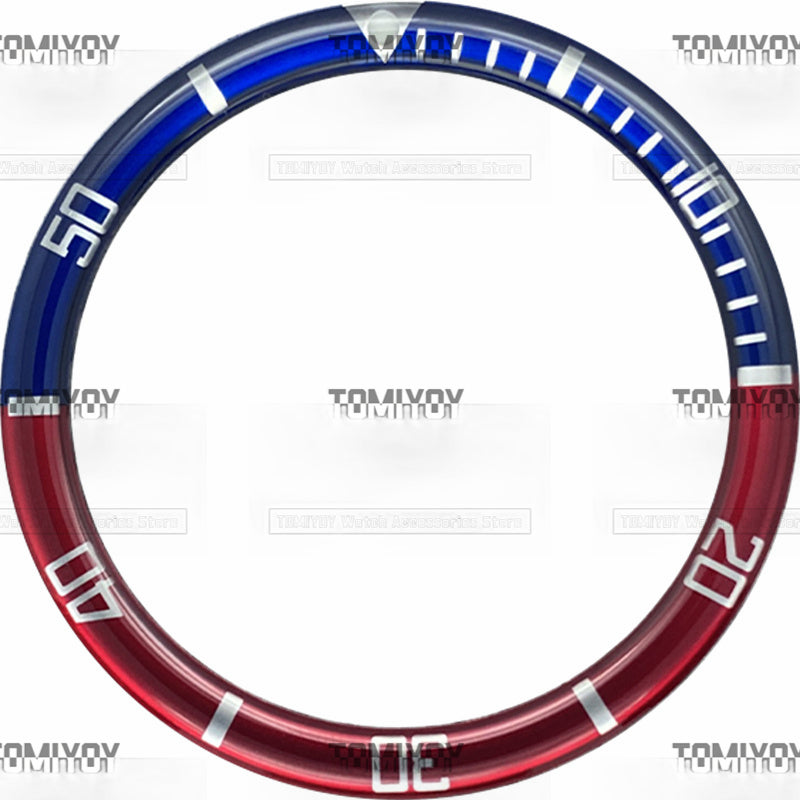 39MM Option B Resin Flat Watch Bezel Insert Fit For S-K-X Mechanical Wristwatch