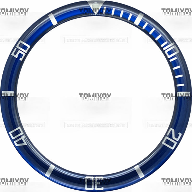 39MM Option B Resin Flat Watch Bezel Insert Fit For S-K-X Mechanical Wristwatch