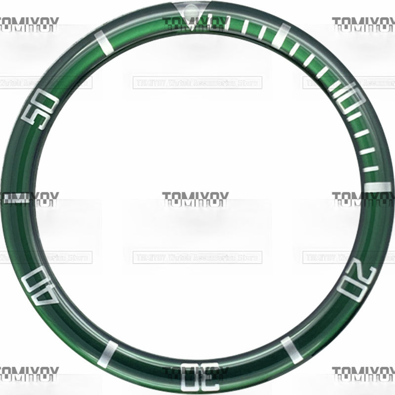 39MM Option B Resin Flat Watch Bezel Insert Fit For S-K-X Mechanical Wristwatch