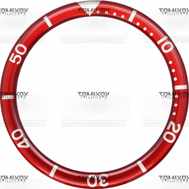 39MM Option C Orange Blue Black Red Green Resin Flat Watch Bezel Insert Fit For S-K-X Mechanical Wristwatch