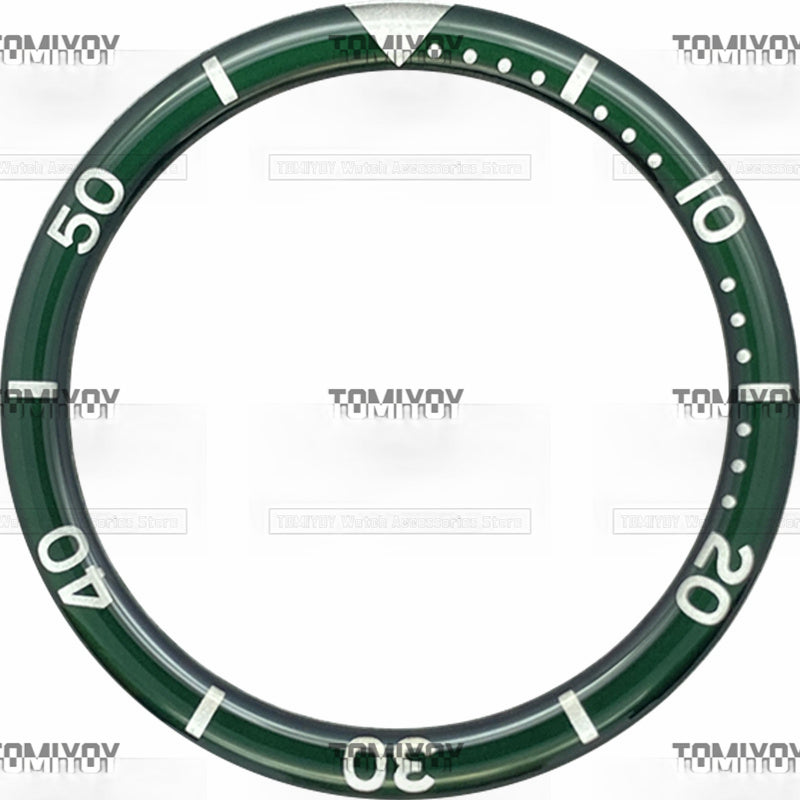39MM Option C Orange Blue Black Red Green Resin Flat Watch Bezel Insert Fit For S-K-X Mechanical Wristwatch
