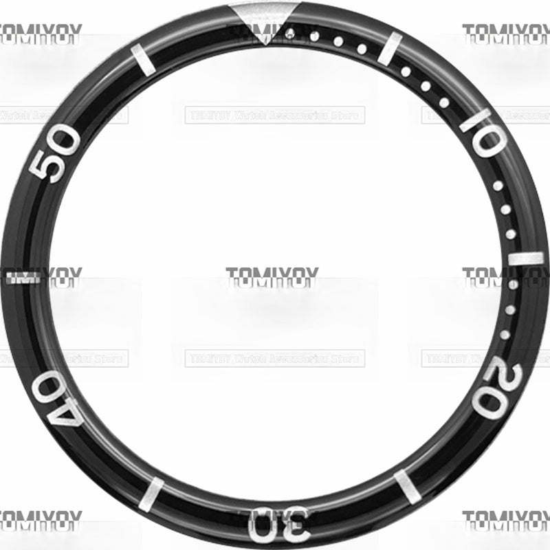 39MM Option C Orange Blue Black Red Green Resin Flat Watch Bezel Insert Fit For S-K-X Mechanical Wristwatch