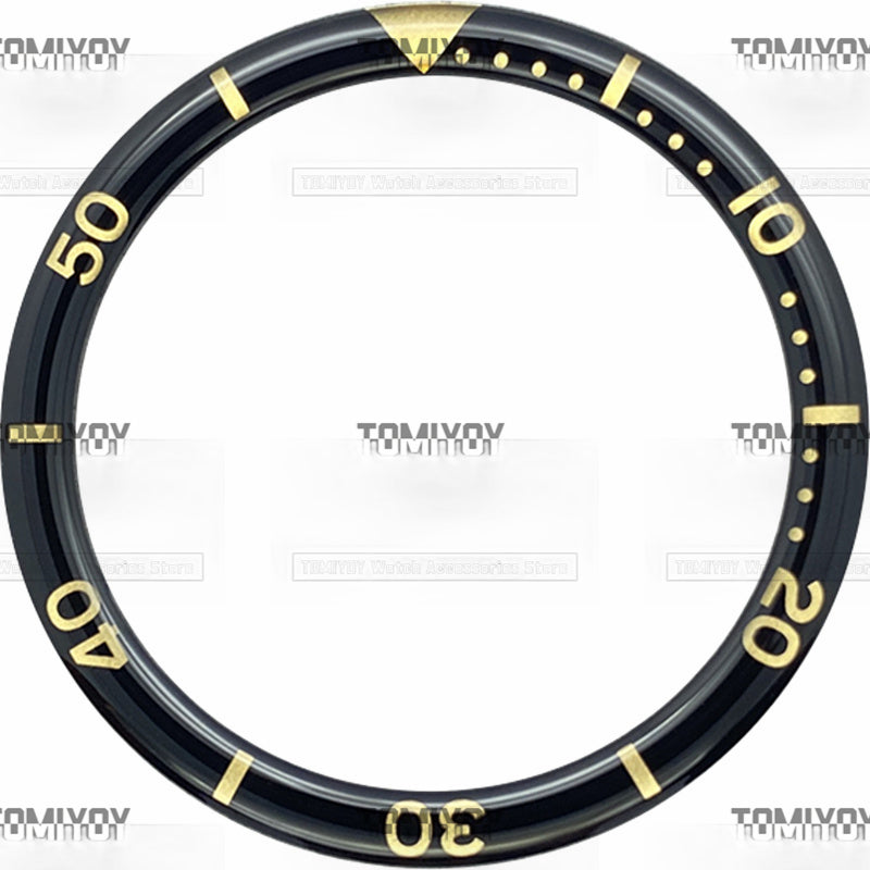39MM Option C Orange Blue Black Red Green Resin Flat Watch Bezel Insert Fit For S-K-X Mechanical Wristwatch