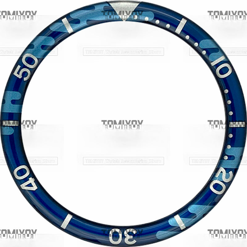 39MM Option C Orange Blue Black Red Green Resin Flat Watch Bezel Insert Fit For S-K-X Mechanical Wristwatch