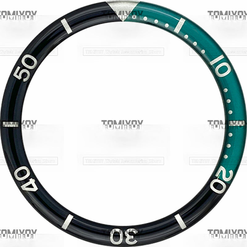 39MM Option C Orange Blue Black Red Green Resin Flat Watch Bezel Insert Fit For S-K-X Mechanical Wristwatch