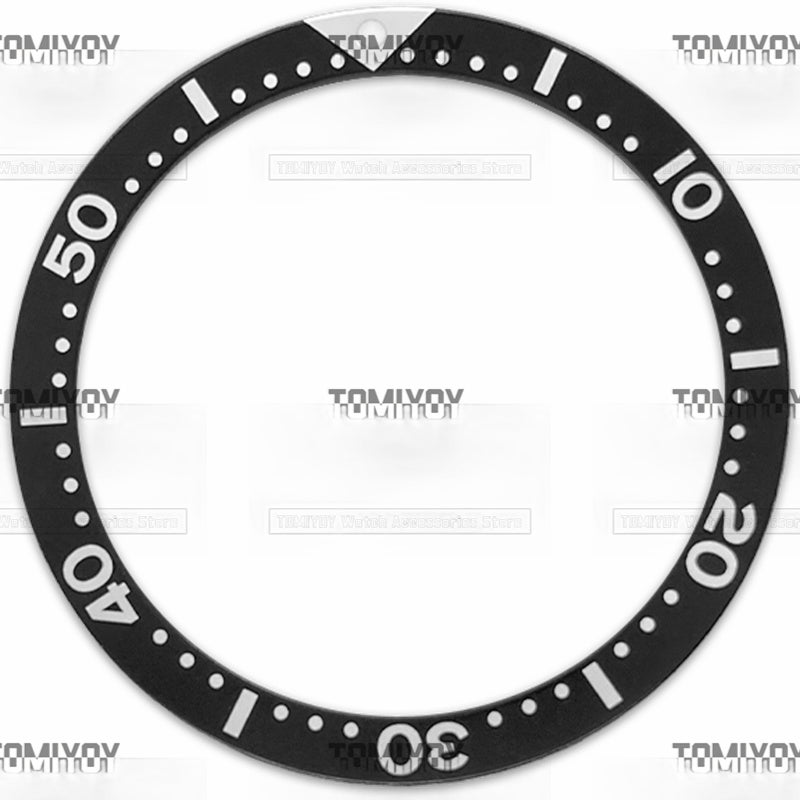 39MM Orange Blue Green Black Yellow Grey Aluminium Flat Watch Bezel Insert Fit For S-K-X Mechanical Wristwatch
