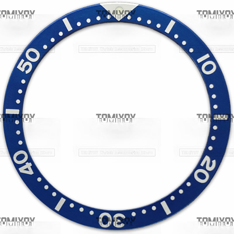 39MM Orange Blue Green Black Yellow Grey Aluminium Flat Watch Bezel Insert Fit For S-K-X Mechanical Wristwatch