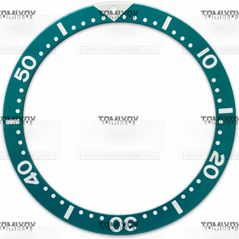 39MM Orange Blue Green Black Yellow Grey Aluminium Flat Watch Bezel Insert Fit For S-K-X Mechanical Wristwatch