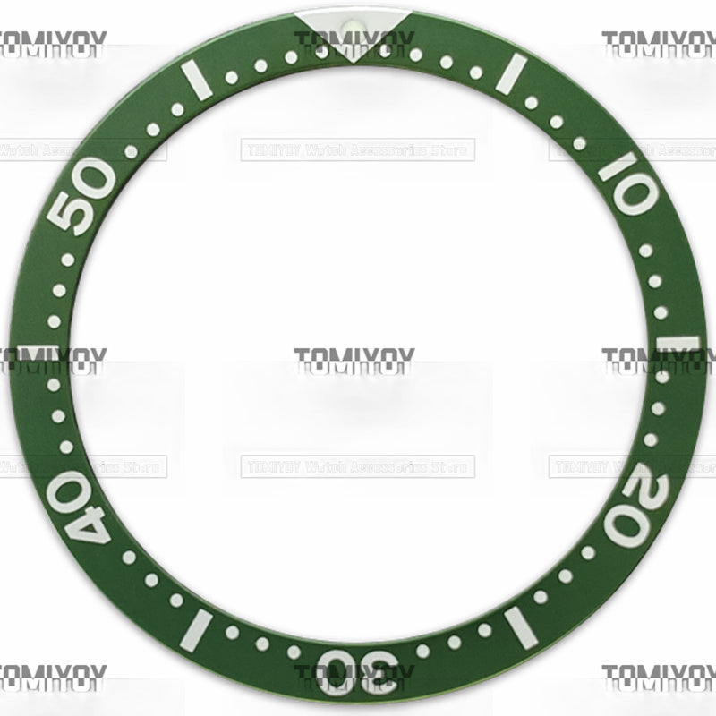 39MM Orange Blue Green Black Yellow Grey Aluminium Flat Watch Bezel Insert Fit For S-K-X Mechanical Wristwatch