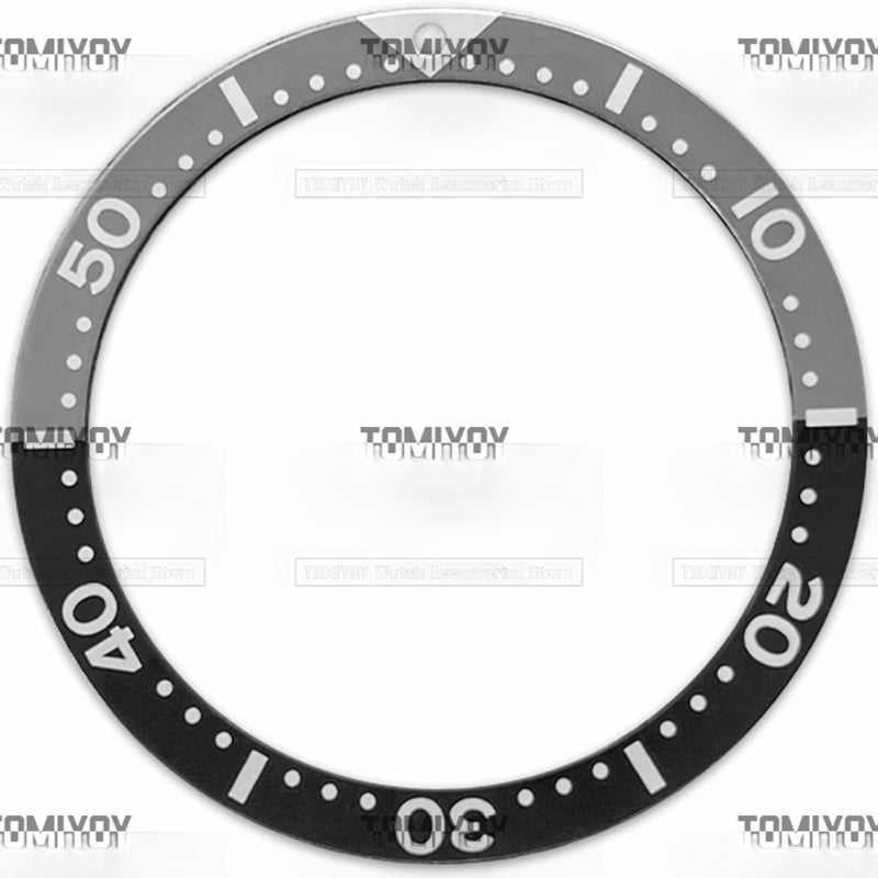39MM Orange Blue Green Black Yellow Grey Aluminium Flat Watch Bezel Insert Fit For S-K-X Mechanical Wristwatch