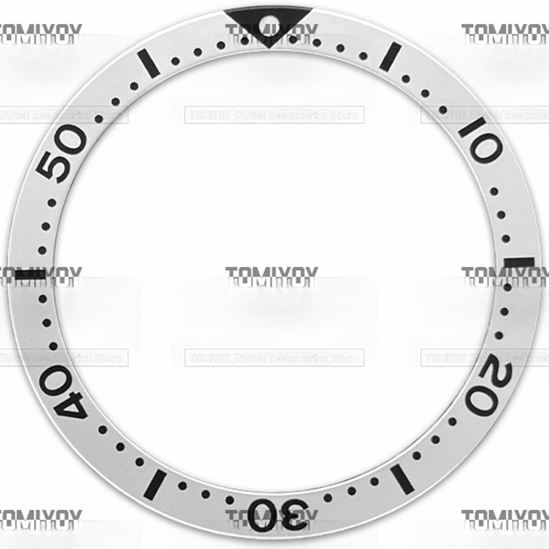 39MM Orange Blue Green Black Yellow Grey Aluminium Flat Watch Bezel Insert Fit For S-K-X Mechanical Wristwatch